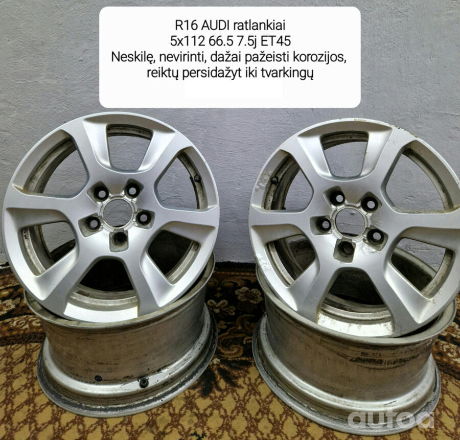 Audi r16, valuveljed