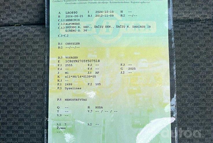 Chrysler Voyager 4 generation Minivan